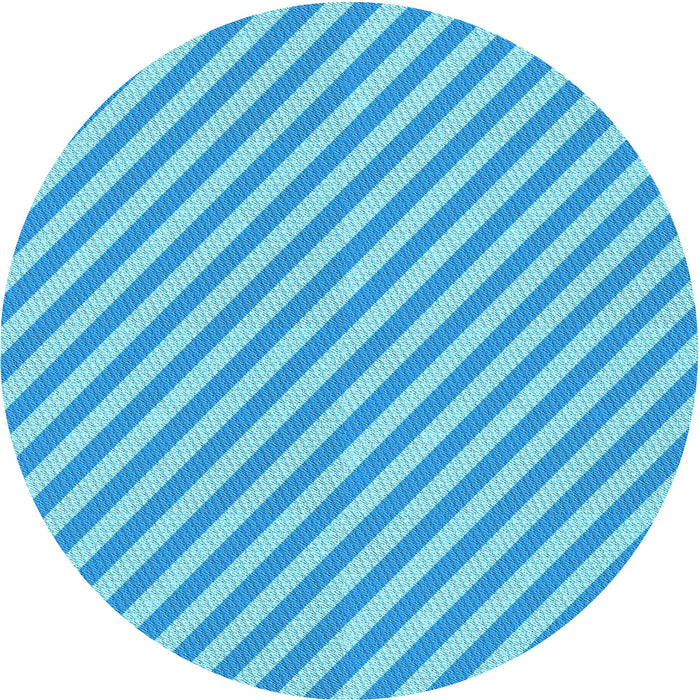 Square Machine Washable Transitional Deep Sky Blue Rug in a Living Room, wshpat3492lblu