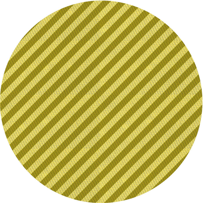 Square Machine Washable Transitional Yellow Rug in a Living Room, wshpat3492yw