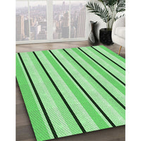 Patterned Jade Green Rug, pat3493grn