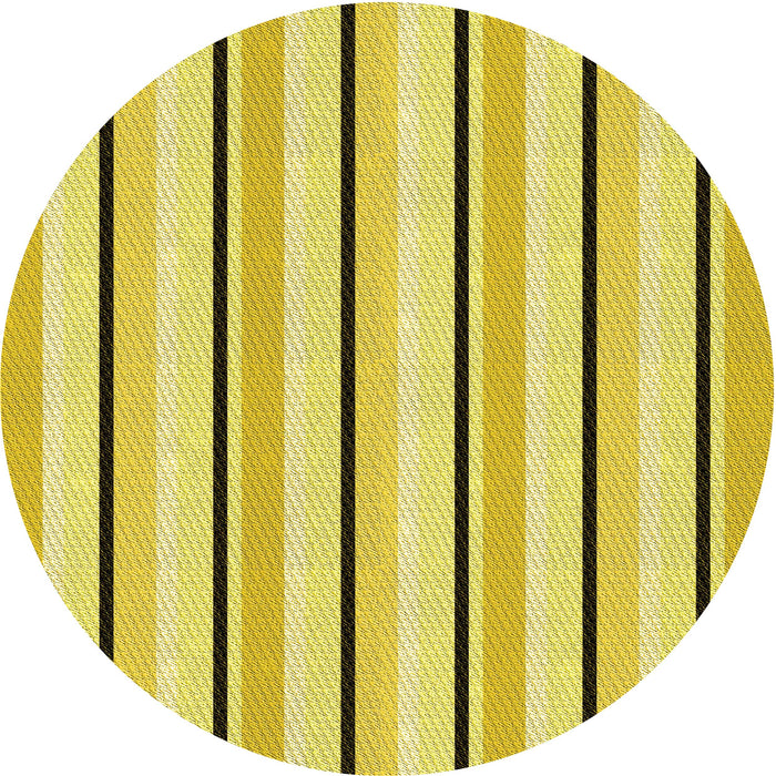 Square Machine Washable Transitional Bold Yellow Rug in a Living Room, wshpat3493yw
