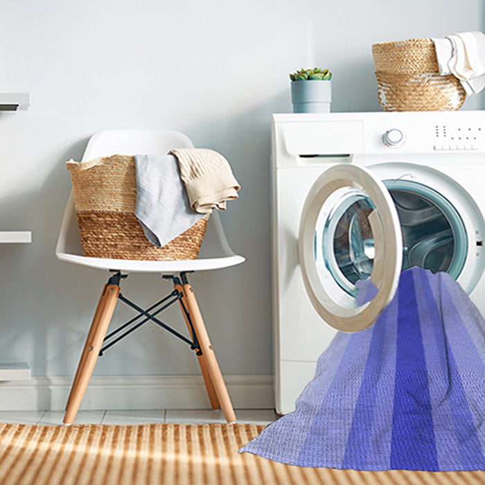 Machine Washable Transitional Jeans Blue Rug in a Washing Machine, wshpat3494blu
