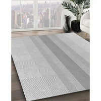 Patterned Gunmetal Gray Rug, pat3494gry