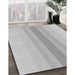 Patterned Gunmetal Gray Rug in Family Room, pat3494gry