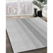 Machine Washable Transitional Gunmetal Gray Rug in a Family Room, wshpat3494gry
