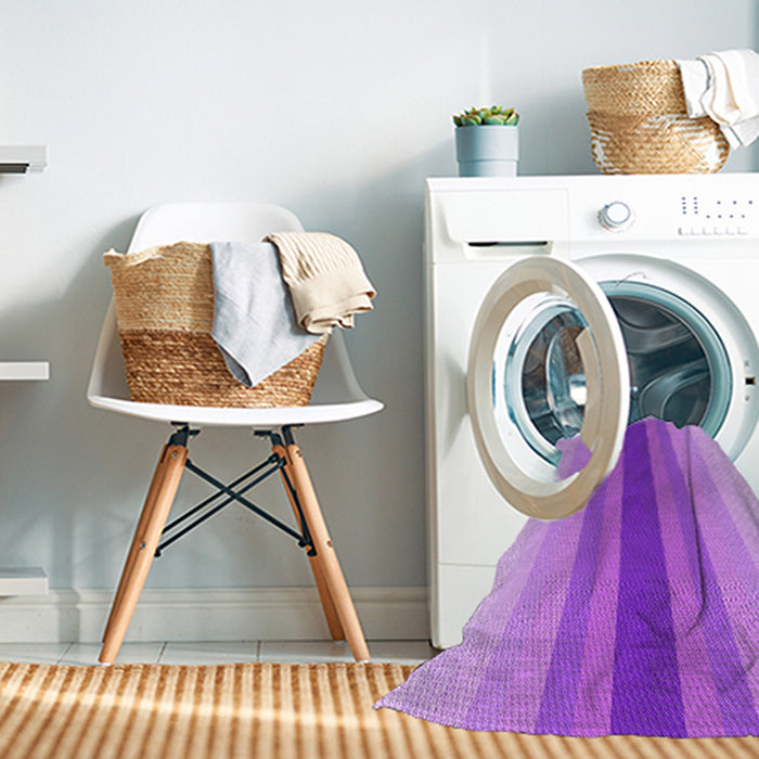 Machine Washable Transitional Violet Purple Rug in a Washing Machine, wshpat3494pur