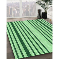 Patterned Forest Green Rug, pat3495grn