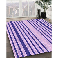 Patterned Blossom Pink Rug, pat3495pur