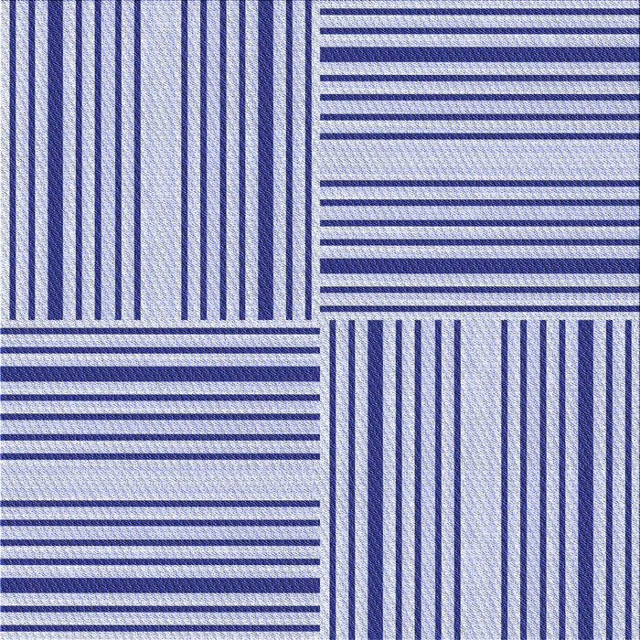 Round Patterned Blue Rug, pat3496blu