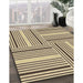 Patterned Brown Gold Rug in Family Room, pat3496brn