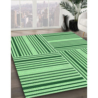 Patterned Forest Green Rug, pat3496grn