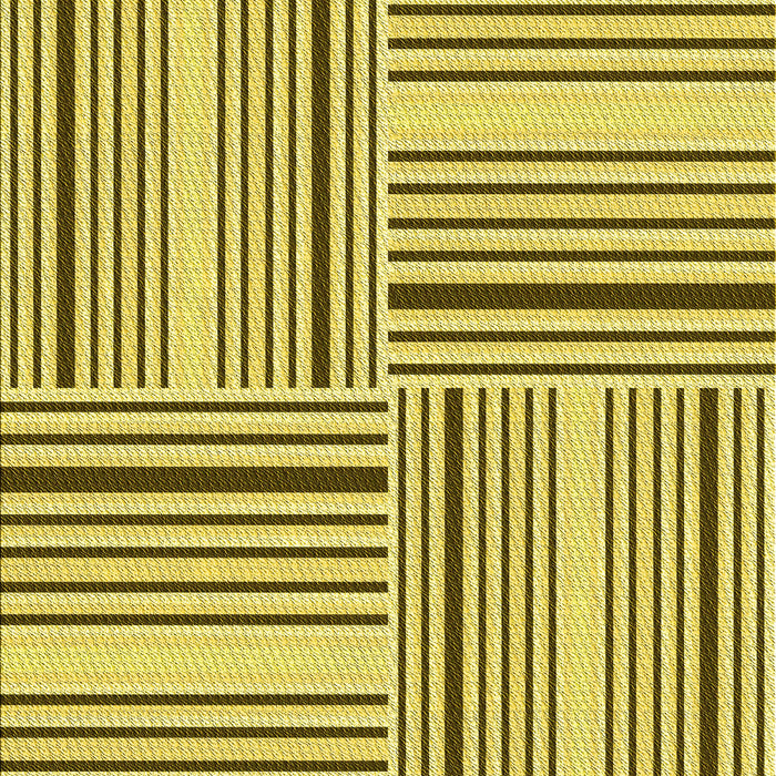 Patterned Dark Yellow Green Rug, pat3496yw
