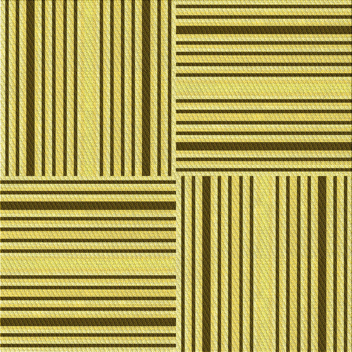 Round Patterned Dark Yellow Green Rug, pat3496yw