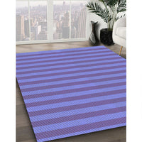 Patterned Sky Blue Rug, pat3497blu