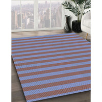 Patterned Light Purple Blue Rug, pat3497lblu