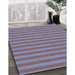 Machine Washable Transitional Light Purple Blue Rug in a Family Room, wshpat3497lblu