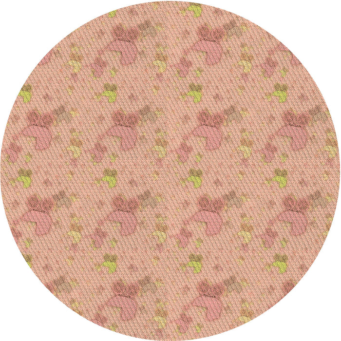 Square Patterned Orange Rug, pat3498brn