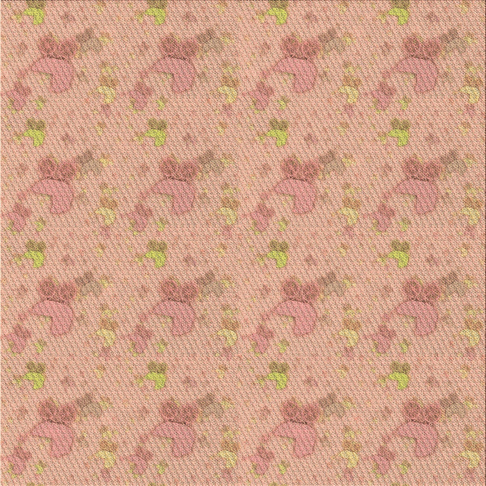 Round Patterned Orange Rug, pat3498brn