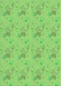 Machine Washable Transitional Emerald Green Rug, wshpat3498grn