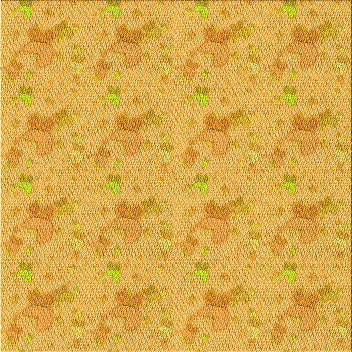 Round Machine Washable Transitional Deep Yellow Rug, wshpat3498yw