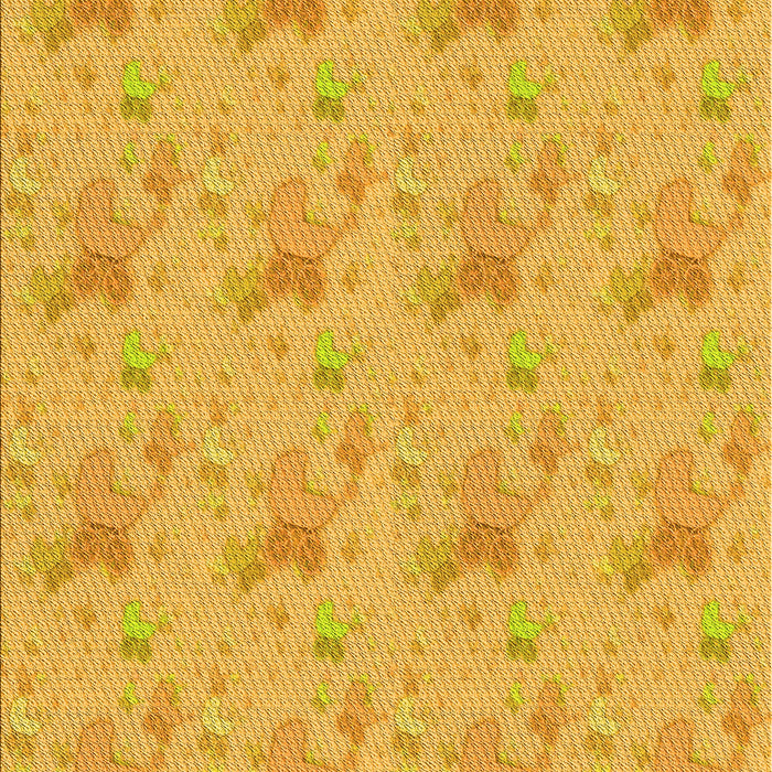 Patterned Deep Yellow Rug, pat3498yw