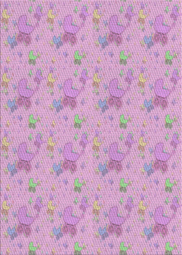 Patterned Blush Pink Novelty Rug, pat3498