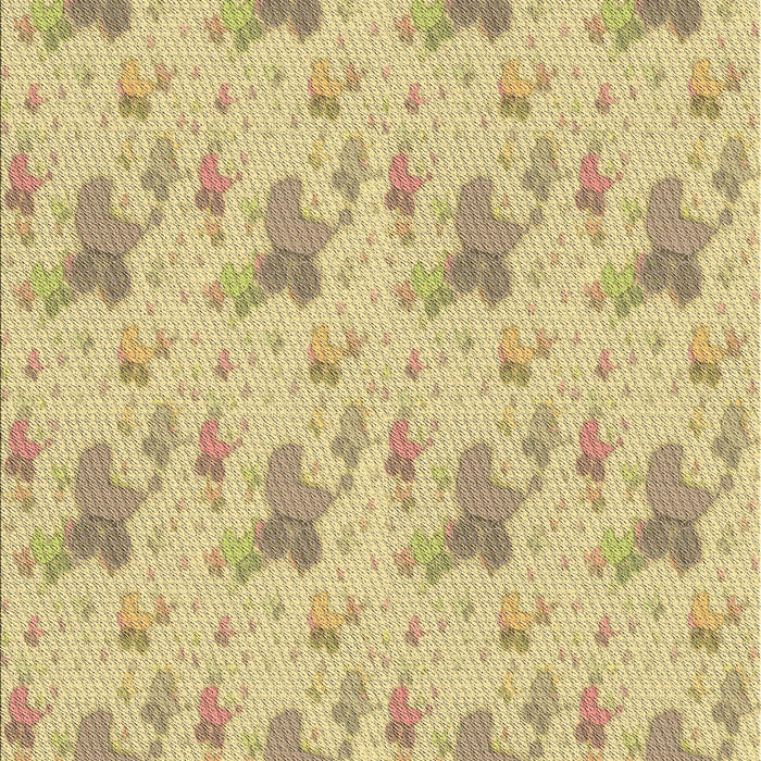 Machine Washable Transitional Peru Brown Rug, wshpat3499brn