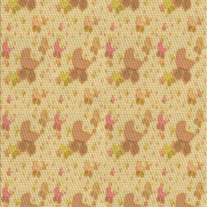 Patterned Orange Rug, pat3499org