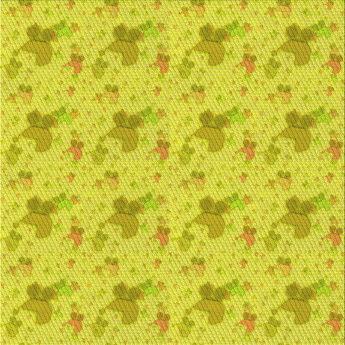 Round Machine Washable Transitional Yellow Rug, wshpat3499yw