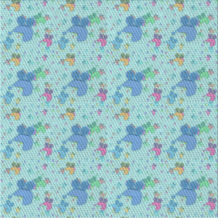 Sideview of Machine Washable Transitional Seafoam Green Rug, wshpat3499