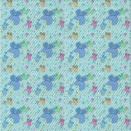 Square Patterned Seafoam Green Novelty Rug, pat3499