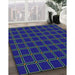 Machine Washable Transitional Steel Blue Rug in a Family Room, wshpat349