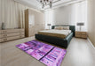 Patterned Violet Purple Rug in Family Room, pat35pur