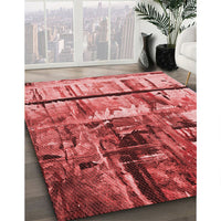 Patterned Red Rug, pat35rd