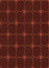 Patterned Tomato Red Rug, pat350org