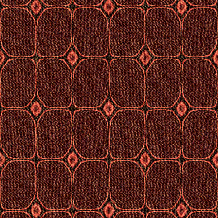 Patterned Tomato Red Rug, pat350org