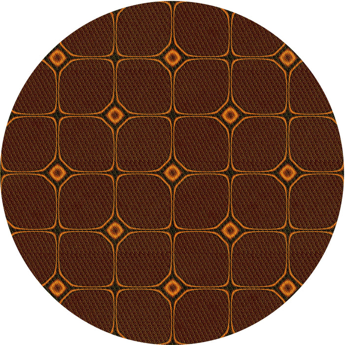Square Machine Washable Transitional Mahogany Brown Rug in a Living Room, wshpat350yw