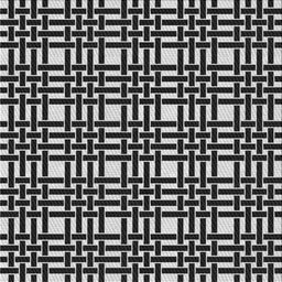 Square Patterned Silver Gray Novelty Rug, pat3500