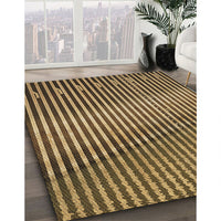 Patterned Bakers Brown Rug, pat3501brn