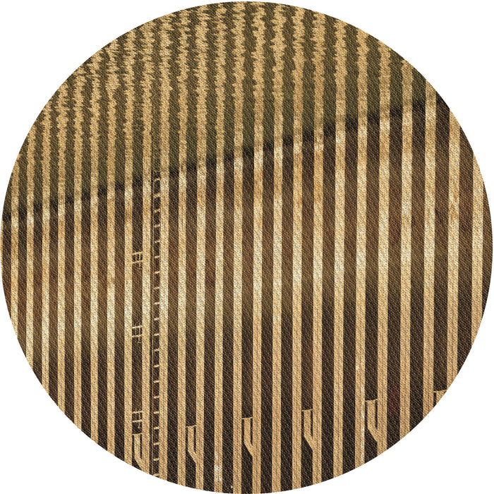 Square Machine Washable Transitional Bakers Brown Rug in a Living Room, wshpat3501brn