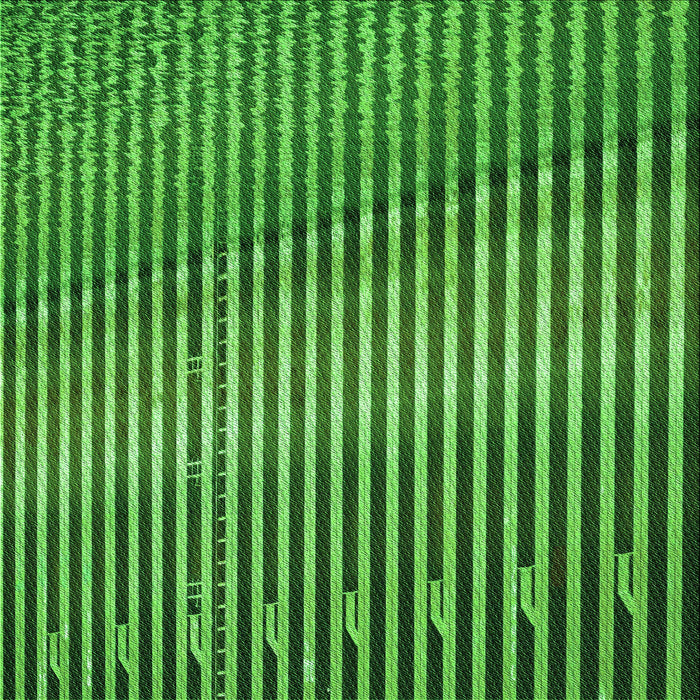 Round Machine Washable Transitional Deep Emerald Green Rug, wshpat3501grn