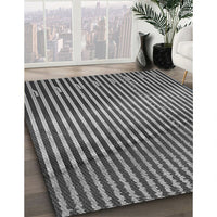 Patterned Dark Gray Rug, pat3501gry