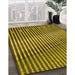 Patterned Deep Yellow Rug in Family Room, pat3501yw