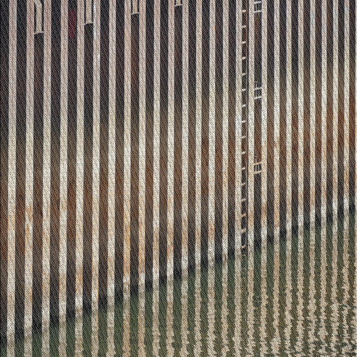 Patterned Mocha Brown Novelty Rug, pat3501