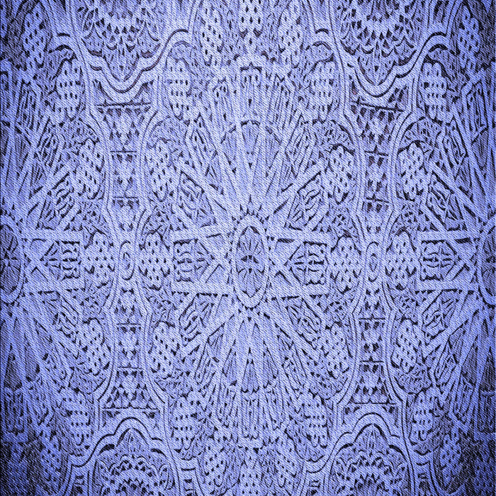 Machine Washable Transitional Sky Blue Rug, wshpat3502blu