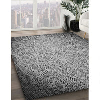 Patterned Cloud Gray Rug, pat3502gry