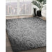 Patterned Cloud Gray Rug in Family Room, pat3502gry