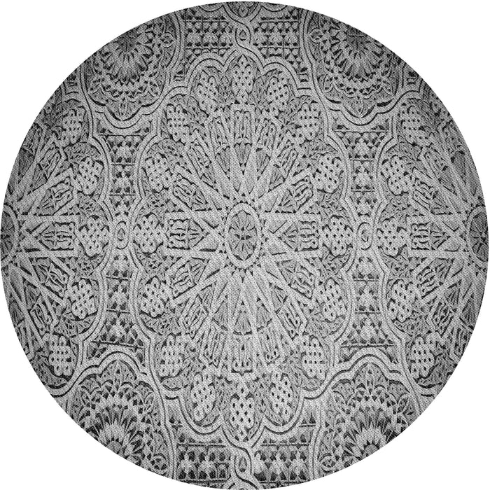 Square Machine Washable Transitional Cloud Gray Rug in a Living Room, wshpat3502gry
