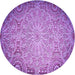 Square Patterned Violet Purple Rug, pat3502pur