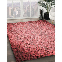 Patterned Red Rug, pat3502rd