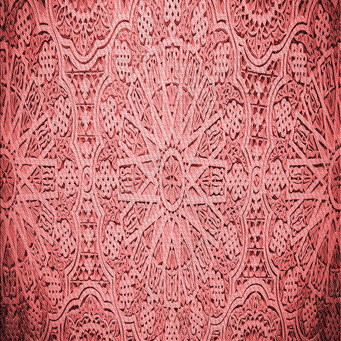 Patterned Red Rug, pat3502rd